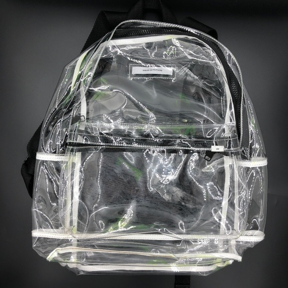 Urban Outfitters Clear Vinyl Full Size Backpack - Picture 2 of 6